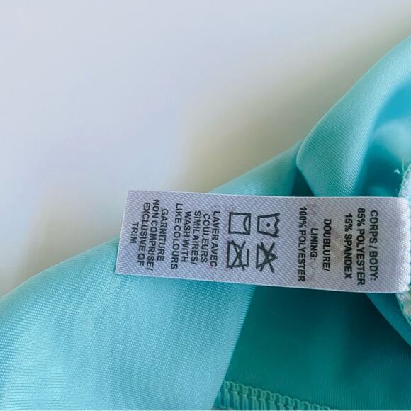 Kyodan | Longline Mock Neck Aqua Bikini NWT L - Picture 7 of 12